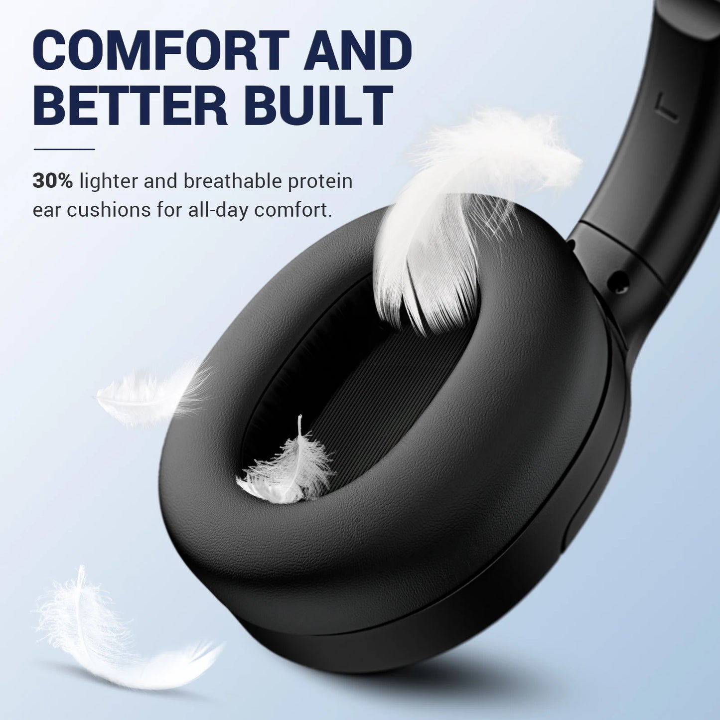 High-quality Hybrid Active Noise Cancelling  Headphones Wireless Headset Playtime 30H BT 5.4 Over-ear Headphones with Deep Bass