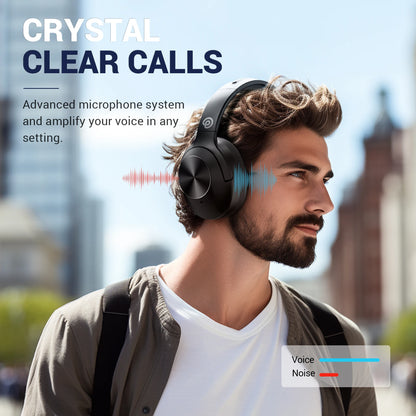 High-quality Hybrid Active Noise Cancelling  Headphones Wireless Headset Playtime 30H BT 5.4 Over-ear Headphones with Deep Bass